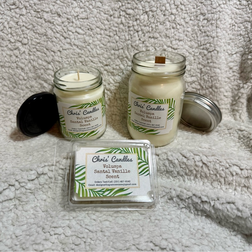 Voluspa Santal Vanilla Scent Candle/Melts Bundle